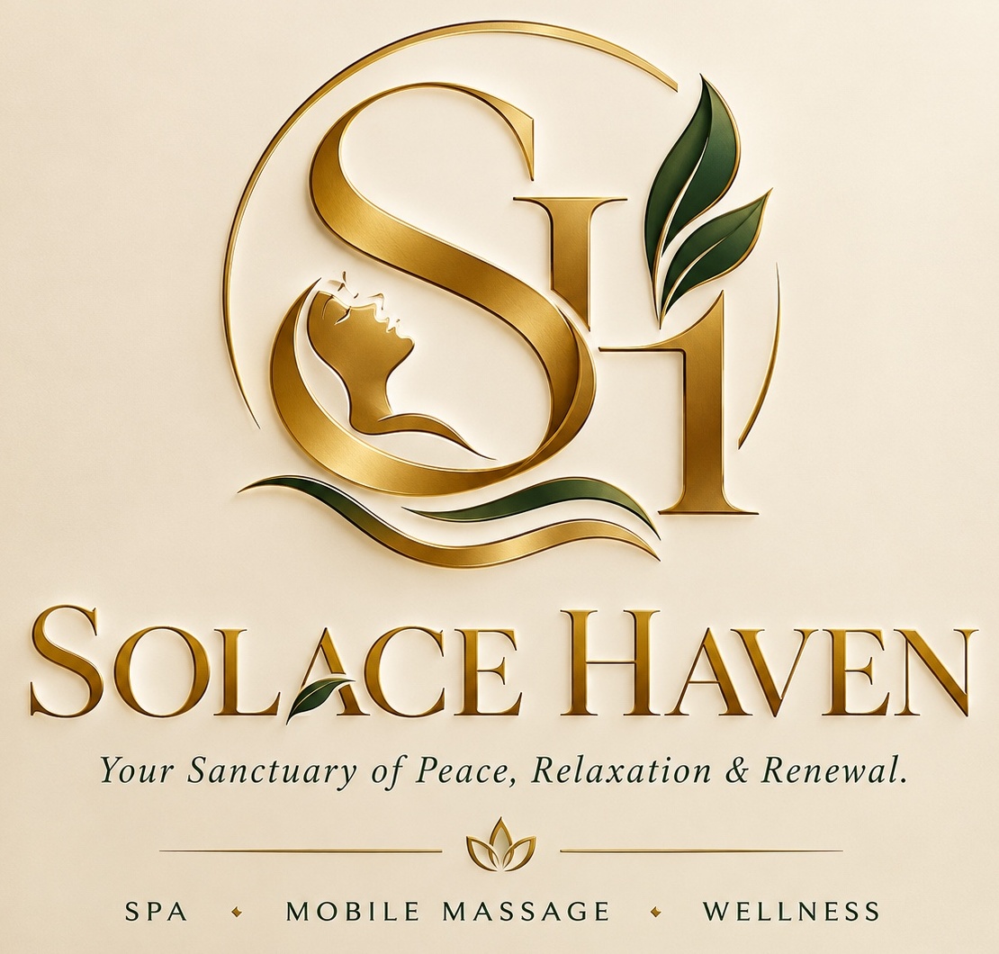 Original Solace Haven logo with tagline